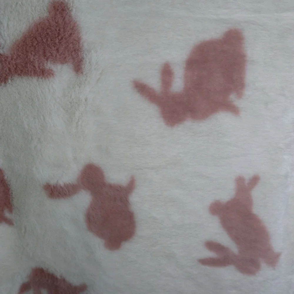 Cupcakes and Cashmere Pink Easter Bunny Throw Blanket - Picture 3 of 4